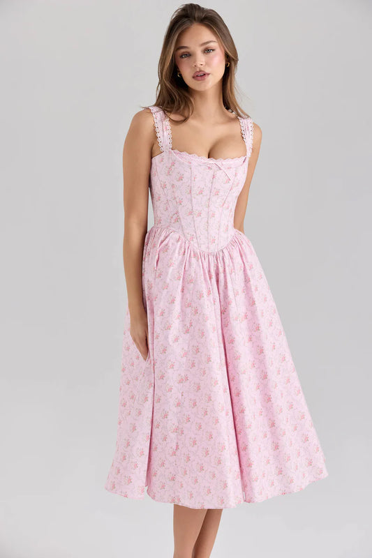 Nolira London| Soraya Rose Midi Dress